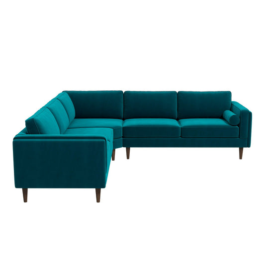 Amber - Velvet Corner Sectional Sofa