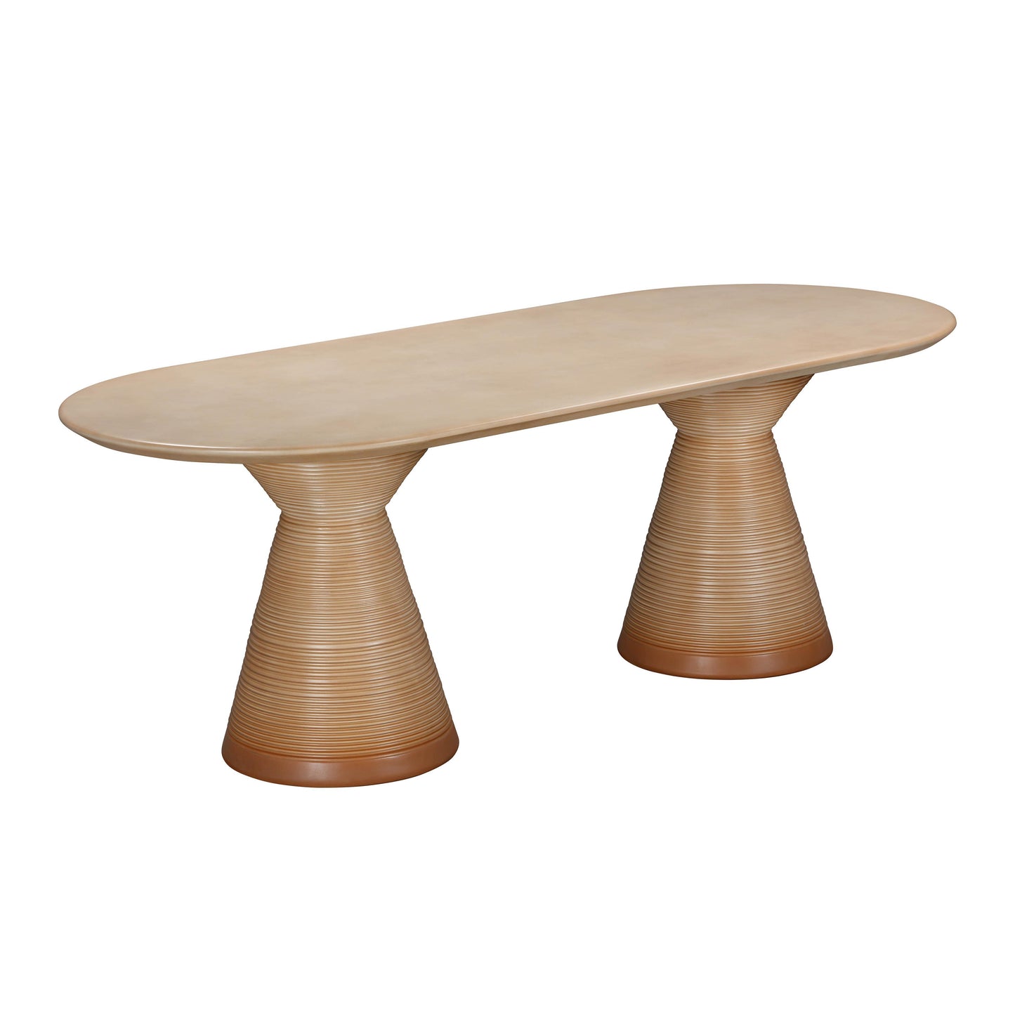 Fassa - Oval Indoor / Outdoor Dining Table - Terracotta