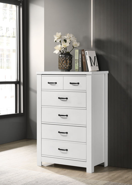 Cassini - 5-Drawer Chest - White