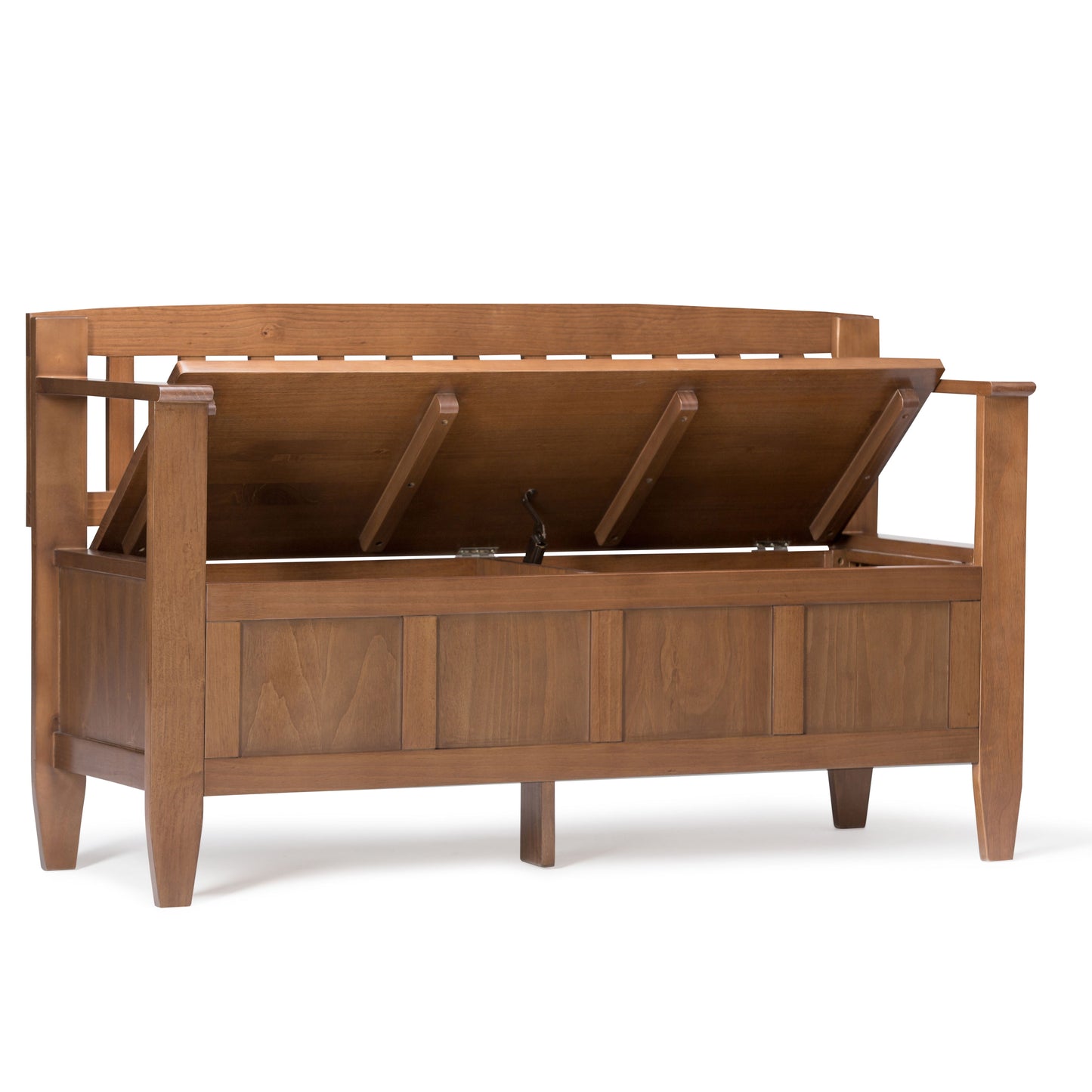 Brooklyn - Entryway Storage Bench - Medium Saddle Brown