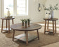 Raebecki - Brown - Occasional Table Set (Set of 3)