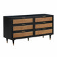 Sierra Noir - 6 Drawer Dresser - Black