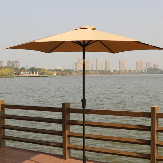 9' Pole Umbrella With Carry Bag - Taupe