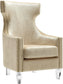 Gramercy - Croc Velvet Wing Chair - Gold