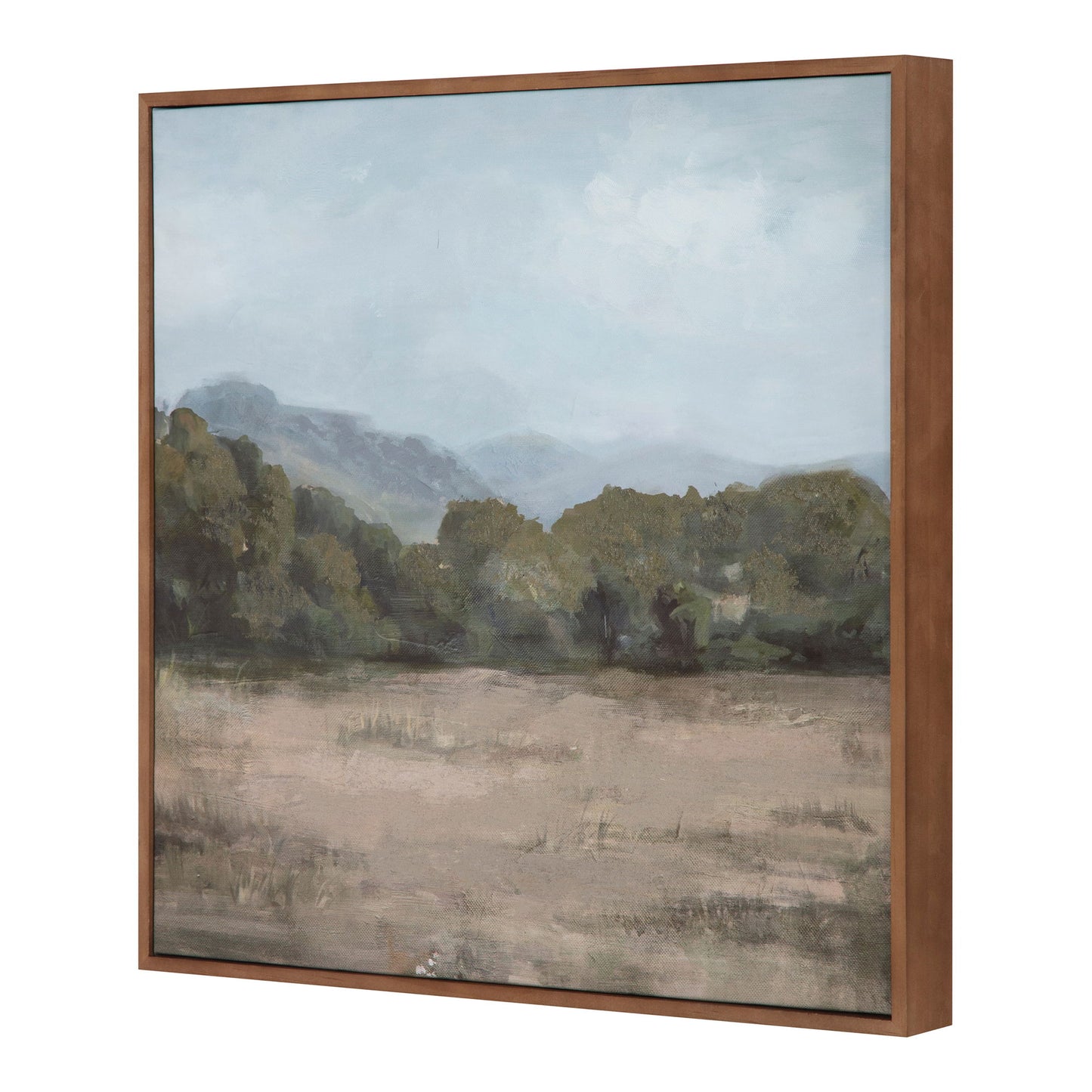 Fair - Woodlands Framed Painting - Light Brown / Green