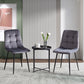 Mid-Century Modern Velvet Dining Chairs Set For Kitchen, Living Room