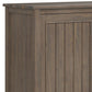 Lev - Wide Storage Cabinet - Smoky Brown