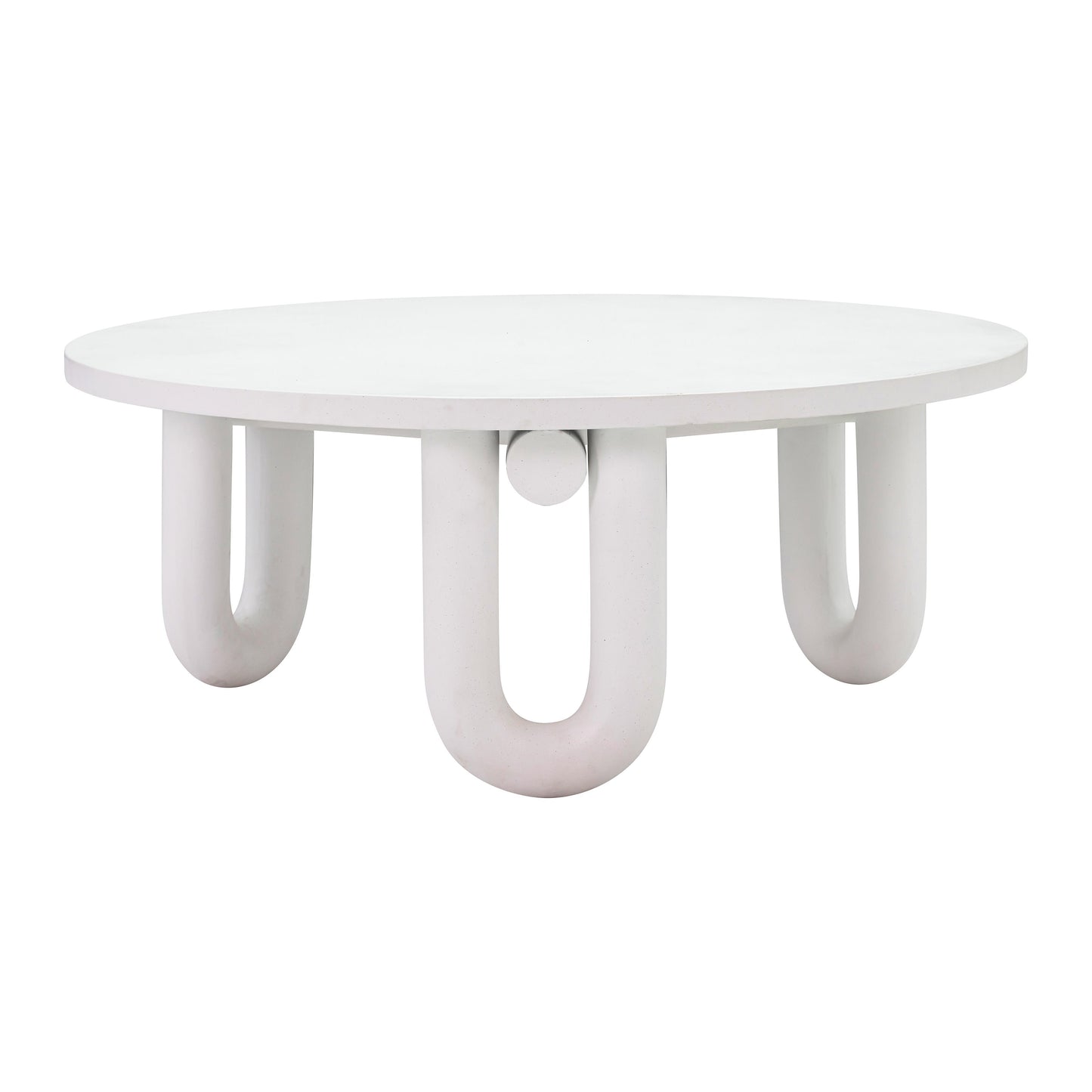 Tildy - Concrete Coffee Table - White