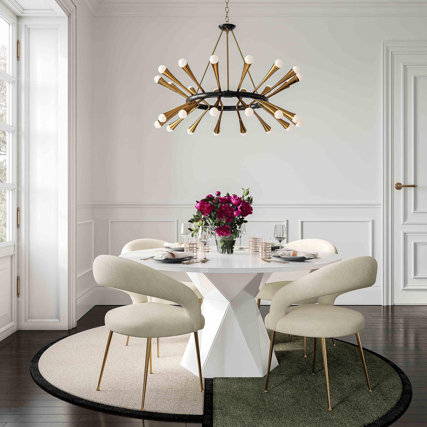 Iris - Glass Dining Table