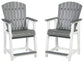 Transville - Gray / White - Barstool (Set of 2)