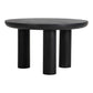 Rocca - Round Dining Table - Black - Concrete