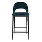 Roger - Counter Stool - Teal Velvet