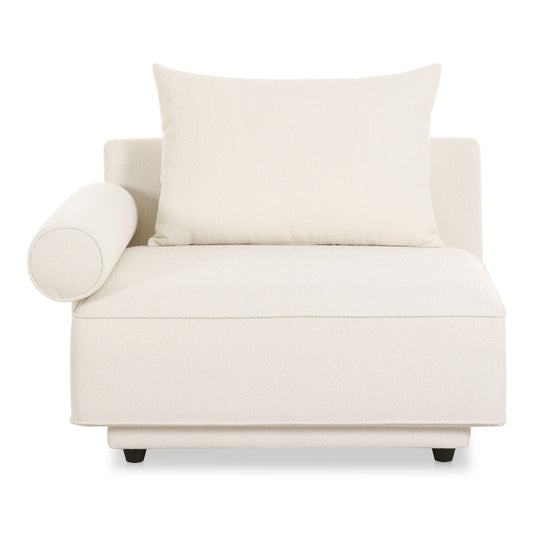 Rosello - Left Arm Facing Chair - White