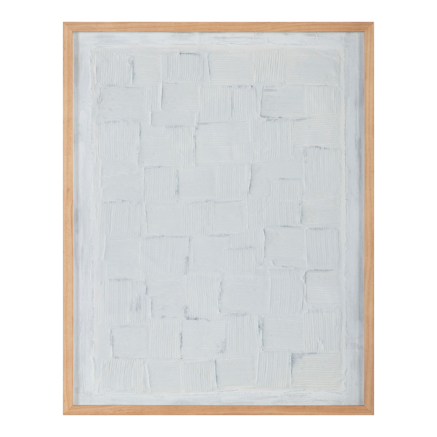 Checkerboard - Framed Painting - White