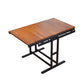 Multifunction Convertible Dining Table, Free Switch Space Saving Table Shelf For Home And Studio - Mahogany