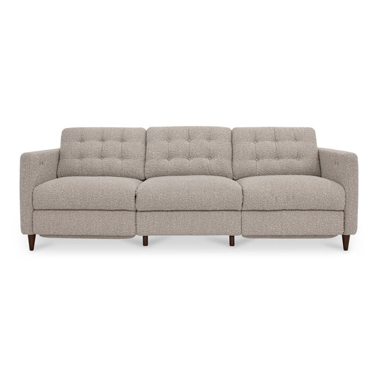 Bridgers - Power Recliner Sofa - Warm Grey