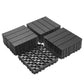 Plastic Interlocking Deck Tiles, Patio Flooring Outdoor Waterproof All Weather Use For Garden Poolside Front / Back Yard