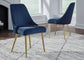 Wynora - Blue - Dining Uph Side Chair (Set of 2)