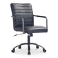 Roy - Office Chair Leather - Black