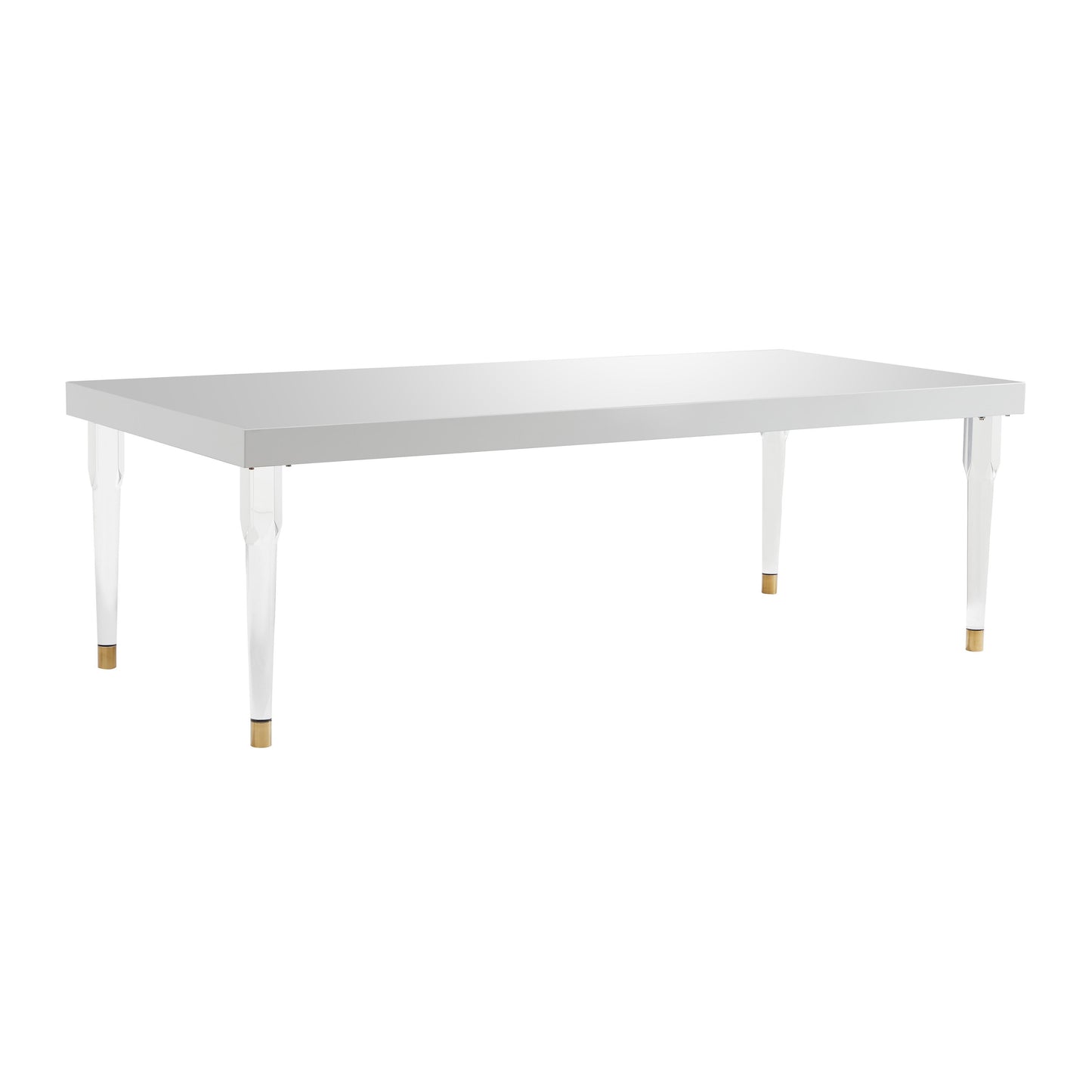 Tabby - Glossy Lacquer Dining Table - Light Gray