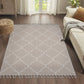 6' x 9' Trellis Indoor / Outdoor Area Rug - Ivory