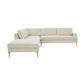 Serena - Velvet Large Chaise Sectional