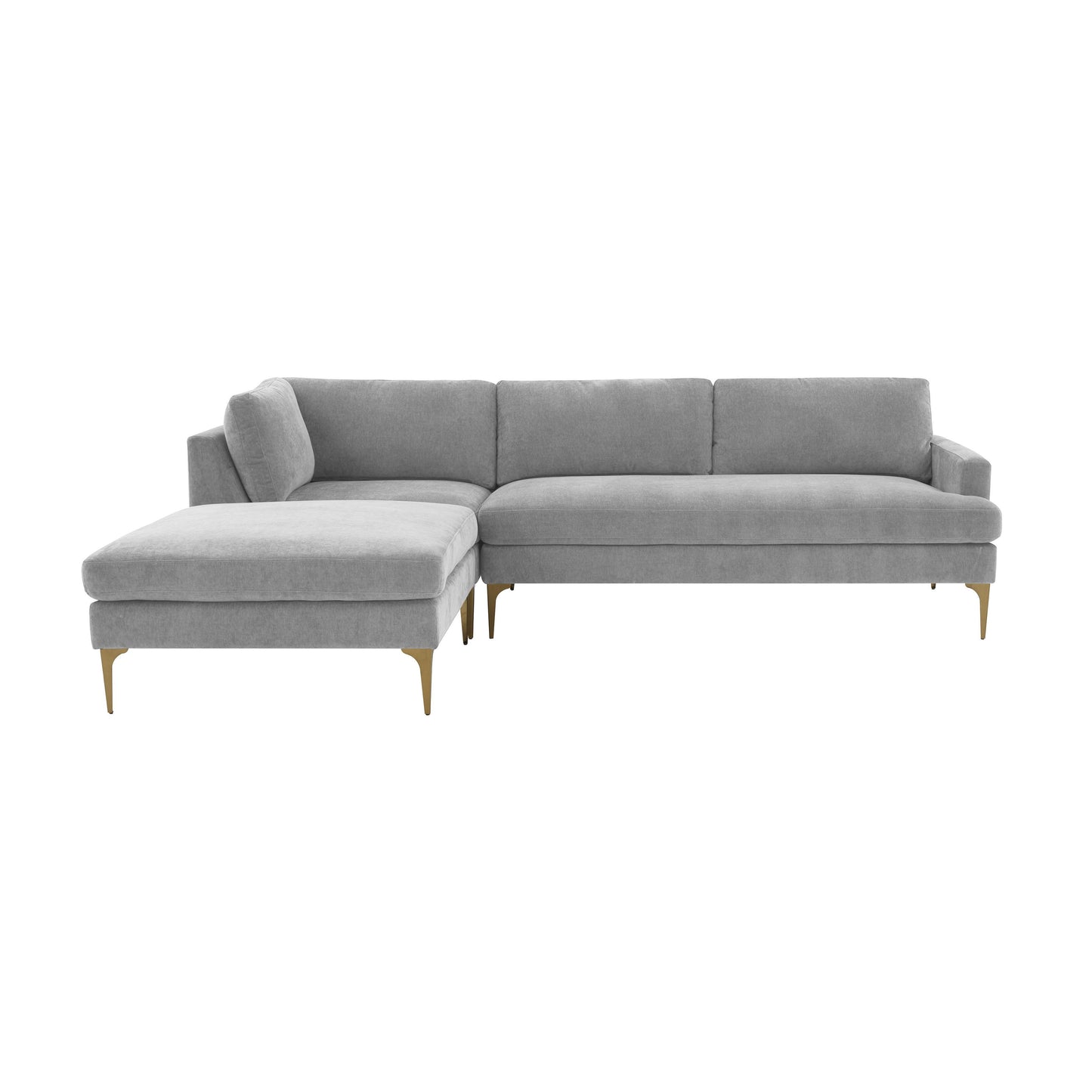 Serena - Velvet Chaise Sectional