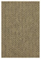 Earth - 7'10" X 10'3" Indoor, Outdoor Area Rug - Black, Natural