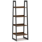 Sawhorse - Solid Walnut Veneer And Metal Ladder Shelf - Walnut