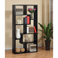 Open Back Display Cabinet, Bookcase Stand With 8 Shelves - Black