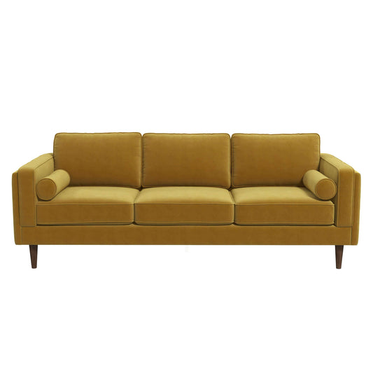 Amber - Mid-Century Modern Luxury Modern Velvet Sofa