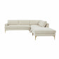 Serena - Velvet Large Chaise Sectional