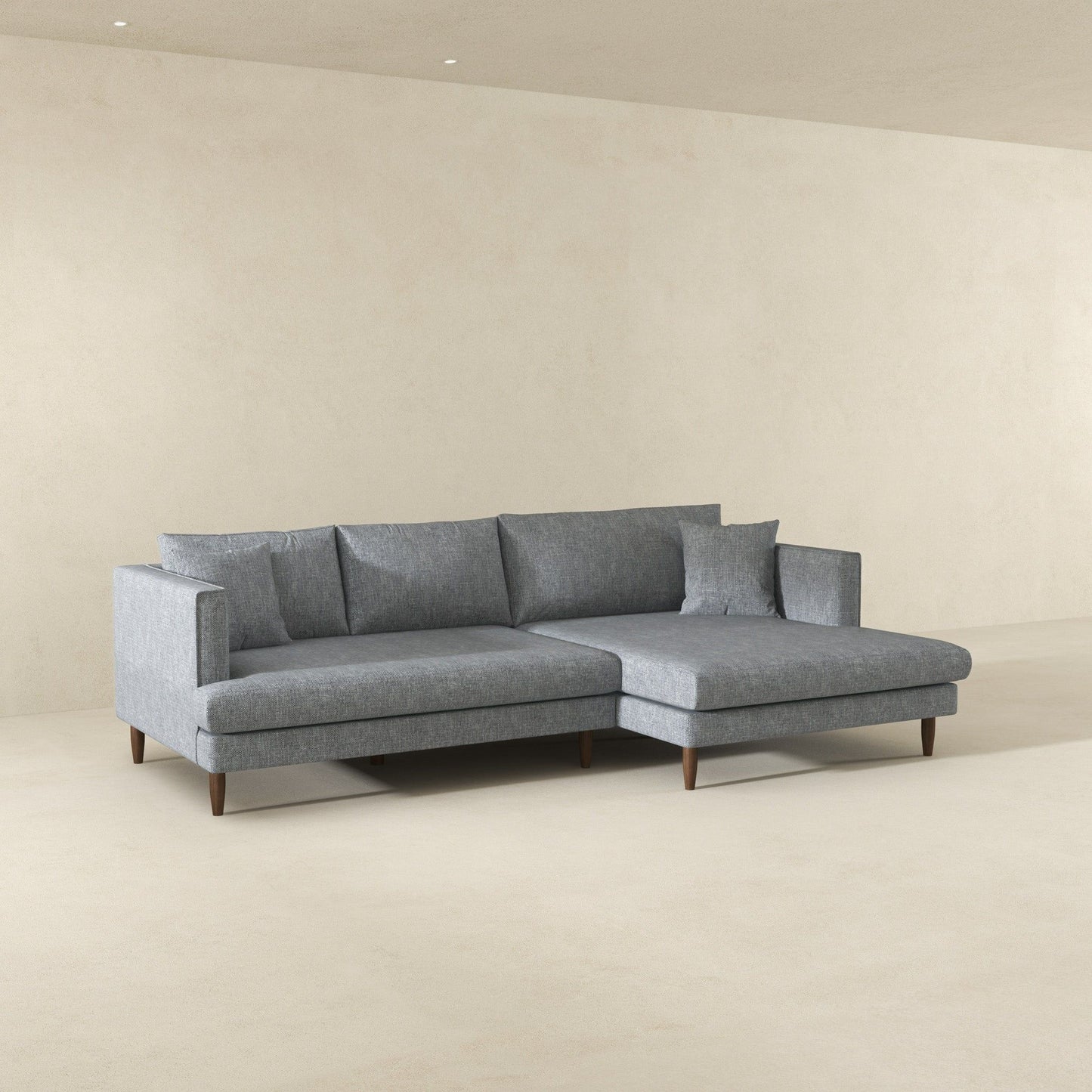 Blake - L Shaped Velvet Sectional Sofa