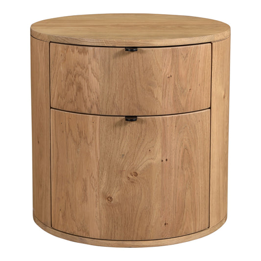 Theo - Two Drawer Nightstand - Light Brown