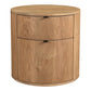 Theo - Two Drawer Nightstand - Light Brown