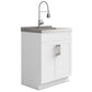 Hennessy - Deluxe Laundry Cabinet With Faucet And Stainless Steel Sink