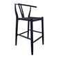 Ventana - Counter Stool - Black - Wood