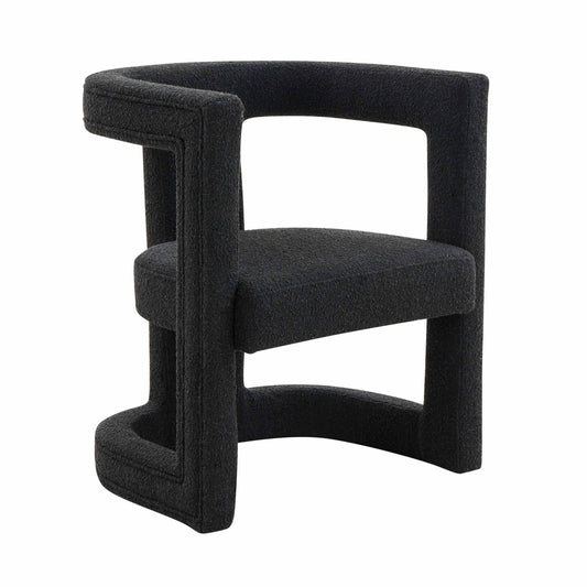 Ada - Boucle Chair - Black