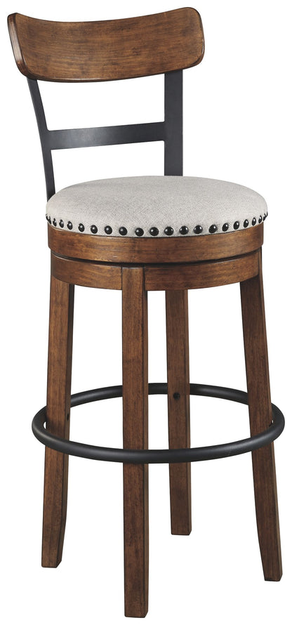 Valebeck -  Tall Upholstered Swivel Barstool