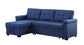 Lucca - Linen Reversible Sleeper Sectional Sofa With Storage Chaise