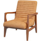 Micah - Genuine Leather Accent Chair - Tan