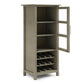 Avalon - High Storage, Wine Rack Cabinet