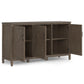 Ela - Wide Storage Cabinet - Smoky Brown