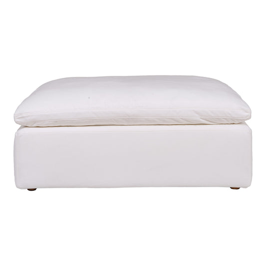 Clay - Ottoman Livesmart Fabric - Cream