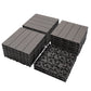 Plastic Interlocking Deck Tiles, Patio Flooring Outdoor Waterproof All Weather Use For Garden Poolside Front / Back Yard