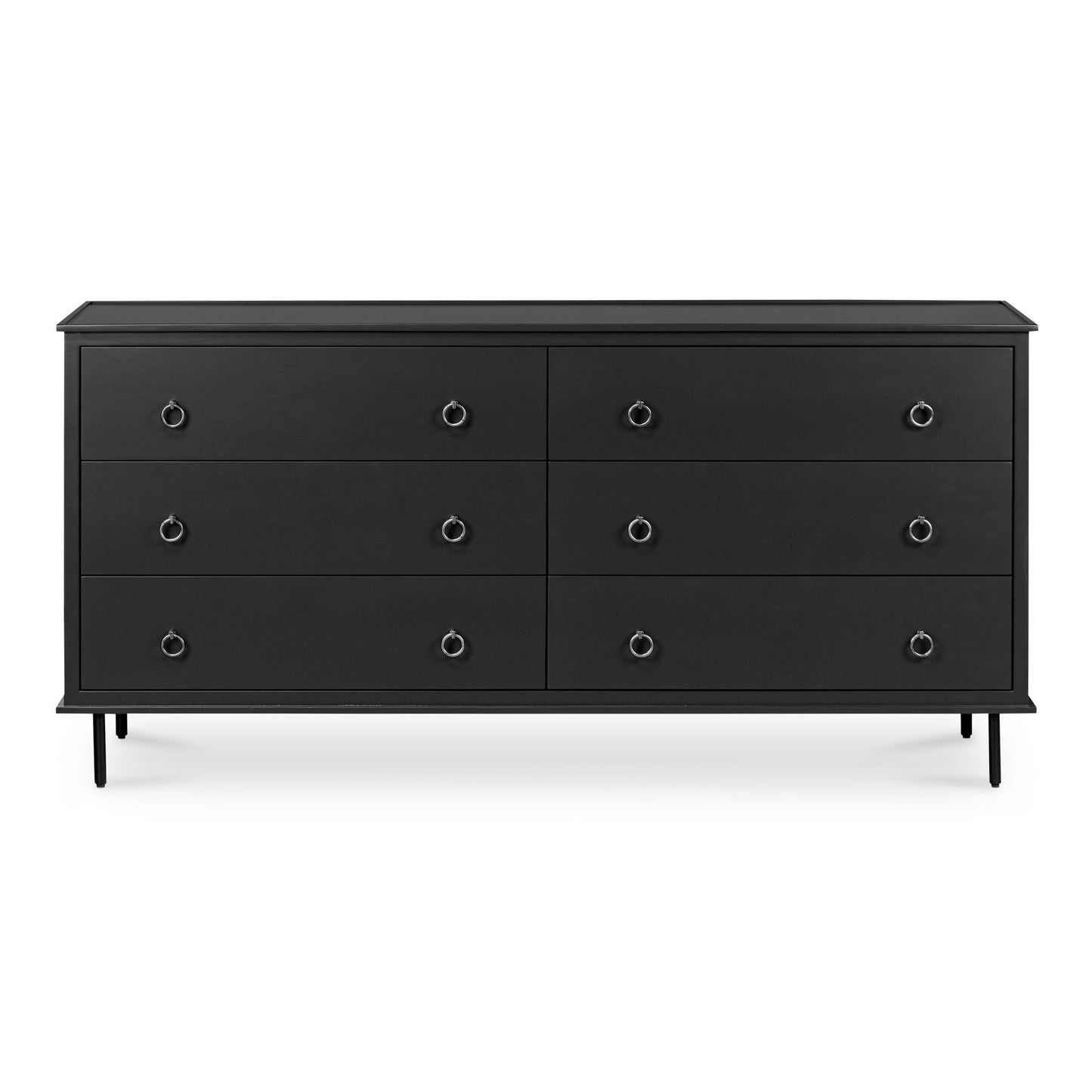 Reagan - 6 Drawer Dresser - Black