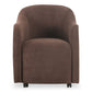 Drava - Rolling Dining Chair - Dark Brown