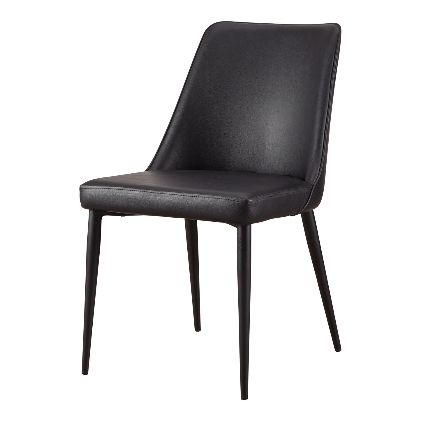 Lula - Dining Chair Chair Vegan Leather (Set of 2) - Black