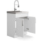 Hennessy - Deluxe Laundry Cabinet With Faucet And Stainless Steel Sink