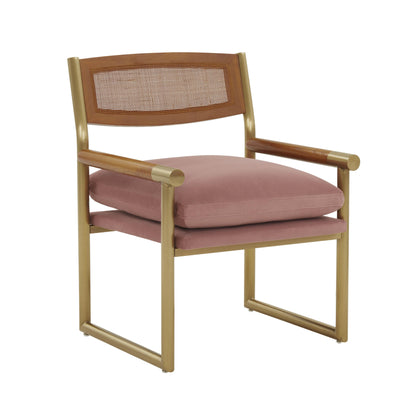 Harlow - Rattan Velvet Chair